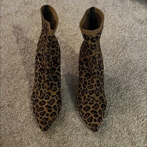 MIA Leopard Print Heeled Boots